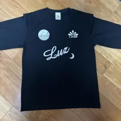 ブラック 長袖Tシャツ プリントロゴ