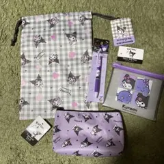 【新品】サンリオ クロミちゃん 巾着 ポーチ ボールペン 4点セット