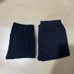 UNIQLO 110、レギンスパンツ、素材違い2点