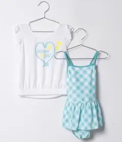 お買い得★新品REYES REYES 水着110 ハート柄女の子 UVカット有