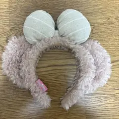 ミッキー耳風ベージュカチューシャ