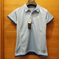 【新品】SRIXON　スリクソン　ポロシャツ　テニス　ブルー　レディース　Lのサムネイル