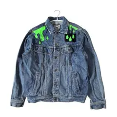 ス*ー様 Lee リー デニムジャケット ドロップ柄カスタム Gジャン M スカ
