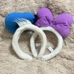 ディズニー　ドナルド　デイジー　カチューシャ　2個セット　ペア　パルパルーザ