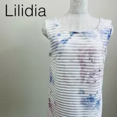 リリディア 膝丈ワンピース チュニック M ノースリーブ 上品 綺麗め 春夏のサムネイル