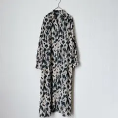 ヒョウ柄 ロングワンピース