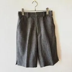 sacai グレンチェック ベルテッド ショートパンツ サカイ ベルト