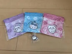 【セット品！】ちいかわ 巾着袋 3種セット ハチワレ マスコット付き