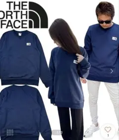 THE NORTH FACE トレーナー ネイビー ヘリテージパッチ