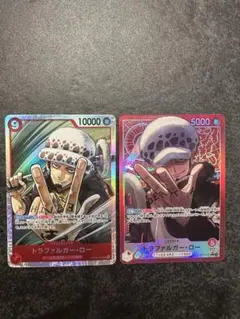 ワンピースカード　蒼海の七傑リーダーパラレル　トラファルガー・ロー　SRロー付き