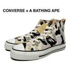 希少 コンバース × エイプ オールスター 迷彩 ハイカット スニーカー 日本製