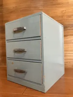 昭和レトロな木製卓上引き出し式小物入れ