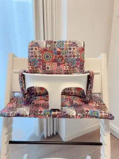 Stokke トリップトラップ用 クッション カバー 和風模様