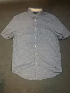 Ralph Lauren ネイビーとホワイトのチェックシャツ