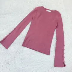 AZUL BY MOUSSY アズールバイマウジー リブニット ピンク S