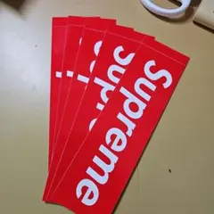 Supreme 　ステッカー ボックスロゴ　赤五枚セット