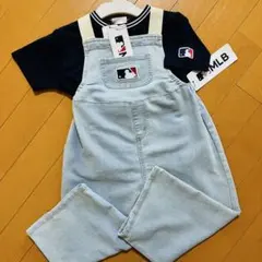 【新品未使用】MLB オーバーオール Tシャツ ２点セット　各95cm