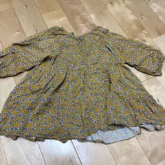 フラワープリント ワンピース 2-3歳用