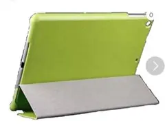 iPad mini ケース 緑 薄ピンク 保護フィルム2枚 超薄型 三段折