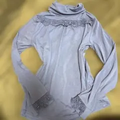 axesfemme 紫　ハイネック　姫レース