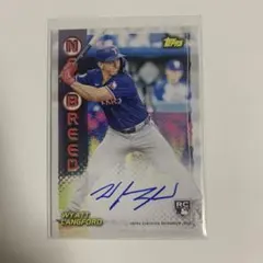 topps WYATT LANGFORD RC auto