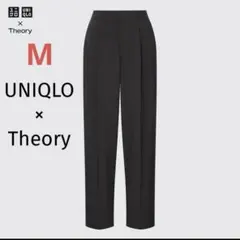 UNIQLO×Theory 感動タックイージーパンツ ブラック M レディース