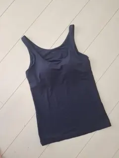 ユニクロ エアリズム ネイビー ブラタンクトップ