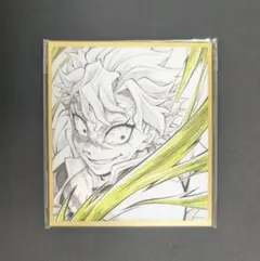 鬼滅の刃　イラストギャラリーWEBSHOPくじアクリル色紙 不死川実弥A17
