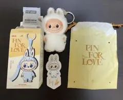 【H】LABUBUラブブ PIN FOR LOVE ぬいぐるみペンダント