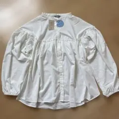 メ*5様 Samansa Mos2 フリル切替スキッパーシャツのサムネイル