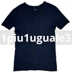 定価4万 1piu1uguale3 GIZA COTTON 千鳥格子Tシャツ Ⅳのサムネイル