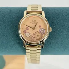 【稼働品】COACH コーチ グランド フラワー 花柄 レディース　コマあり