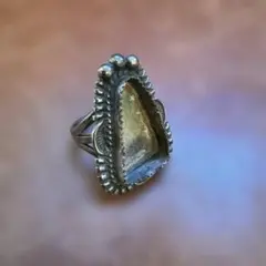 飛*8様 インディアンジュエリー・リング※石欠損　ジャンク品　シルバー製