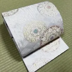 正絹　袋帯《白樺　花紋様》