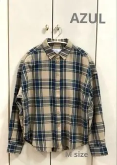 AZUL チェックシャツ　サイズM