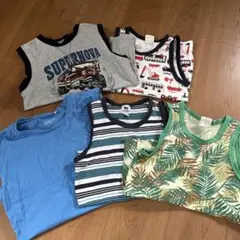 ノースリーブタンクトップ5枚セット 130 120