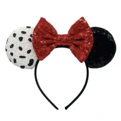 ディズニー　カチューシャハロウィン 101匹わんちゃん　ミニー