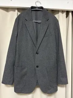 UNIQLO コンフォート ジャケット ウールライク グレー XL