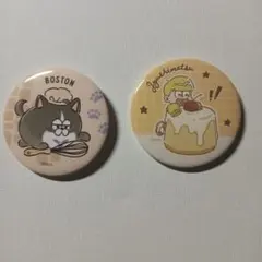おそ松さん 缶バッジ 2個セット　一松十四松