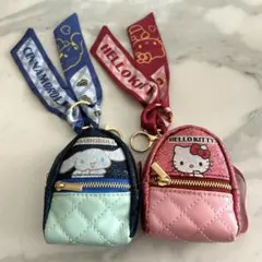ハローキティ 시나모롤 ミニリュック型ポーチ チャーム