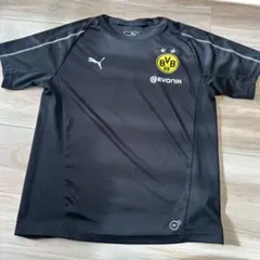 PUMA ボルシア・ドルトムント Tシャツ 12-13歳 黒