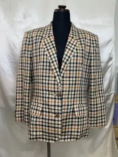 DAKS（ダックス）レディース　チェック柄 テーラードジャケット