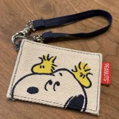 [상태좋음] [당일발송] PEANUTS 스누피 패스 케이스 (스트랩 포함)