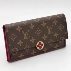 LV 錢包 芙蓉花 桃紅色 長夾