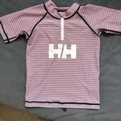 HH ストライプ ハーフジップ ラッシュガード 130cm