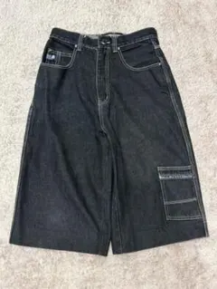 pelle pelle ハーフデニムパンツ ブラックのサムネイル