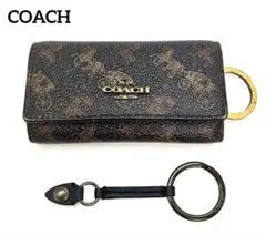 COACH　コーチ　ホースアンドキャリッジ　キーケース　キーリング付き