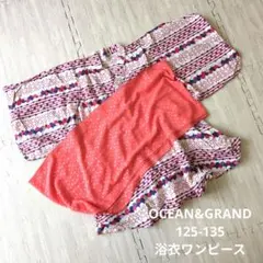 OCEAN&GRAND 浴衣ワンピース 125-135のサムネイル