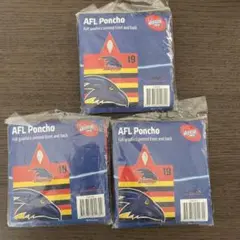【未使用】オーストラリアAFL Adelaide Crowsビニールポンチョ✖️3