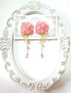 桜満開　スワロフスキー　ピアスorイヤリング